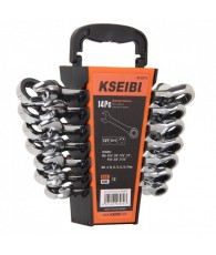 ratchet combination wrench set, 14pcs, spanner wrench, reversible ratcheting, combination ratcheting, sockets and wrenches