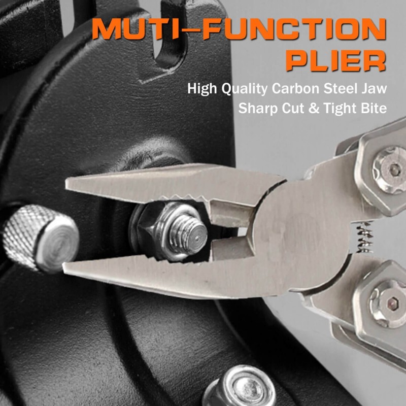 Folding Multifuncional Pliers W Pouch, Hand Tools & Pliers, pocket multi-tool folding plier.