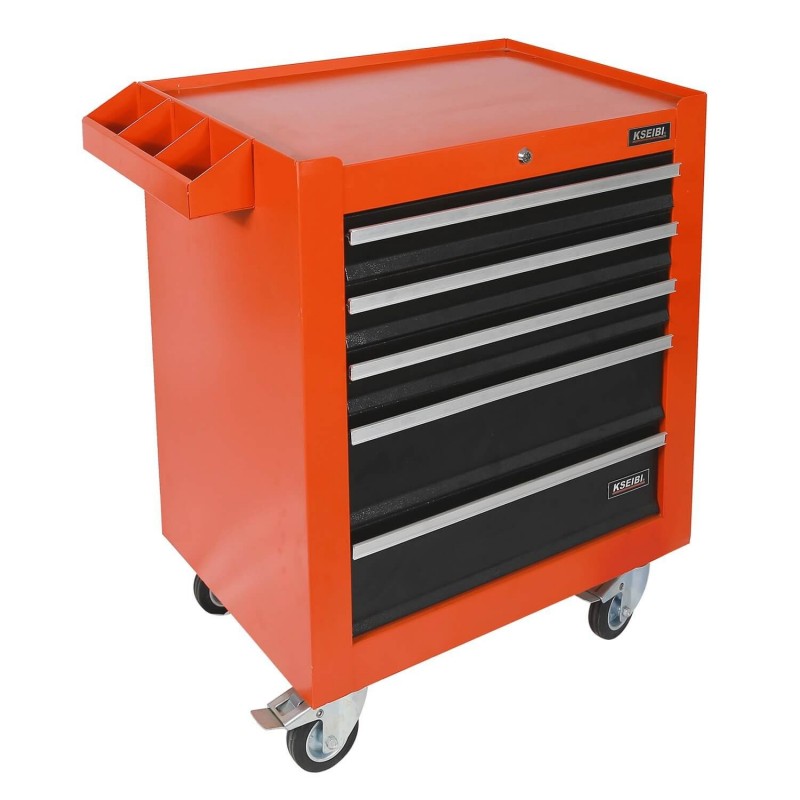 foam worktop roller cabinet 5 drawer, 
tools sets & storage, tools & workshop equipment, storing and transporting equipment