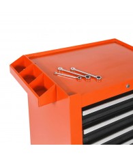 foam worktop roller cabinet 5 drawer, 
tools sets & storage, tools & workshop equipment, storing and transporting equipment