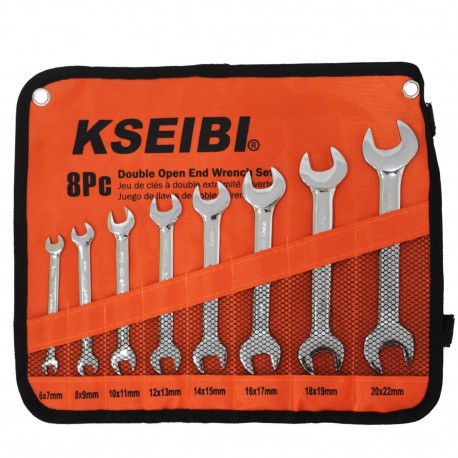 Double Open End Wrench set 8-Pc/Cloth Bag