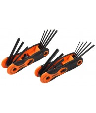 folding hex key wrench set, 2pcs, sockets and wrenches, mechanic tools, car repair tools, automobile tools