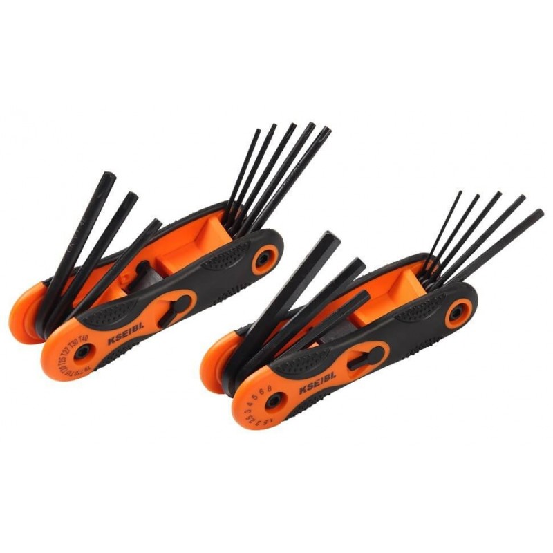folding hex key wrench set, 2pcs, sockets and wrenches, mechanic tools, car repair tools, automobile tools