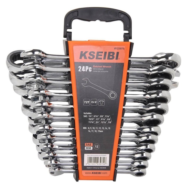 combination wrench set, metric and sae, 24pcs, sockets and wrenches, mechanic tools, car repair tools, automobile tools