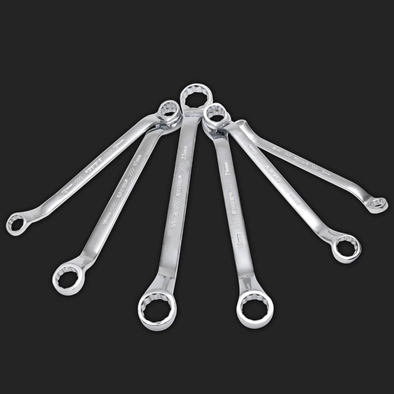 double ring wrench set, rack, 8pcs, sockets and wrenches, mechanic tools, car repair tools, automobile tools