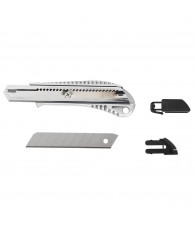 Snap-Off Aluminium Knife, Cutters & Saws Tools, aluminium knife with snap-off blades & locking mechanism for cutting materials.
