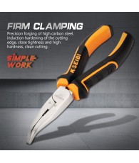 bent nose plier, hand tools and pliers, comfort grip,use for beading jobs working, cut and bend wire