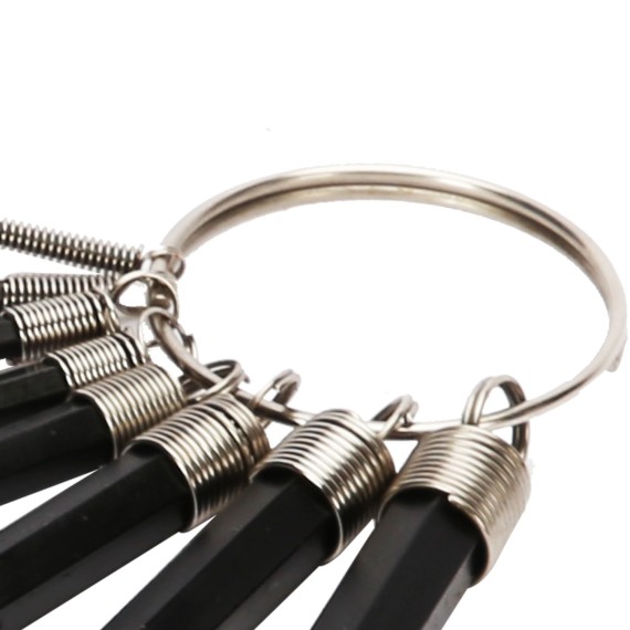 Hex key Wrench Set Short 8-PC/Key Ring, Sockets & Wrenches, hex key used for for driving bolts & screws, allen key wrench set.