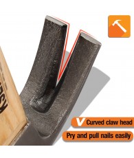 Claw Hammer With Wooden Handle, Contractor's Tools, claw hammer, pulling nails, driving, crafting.