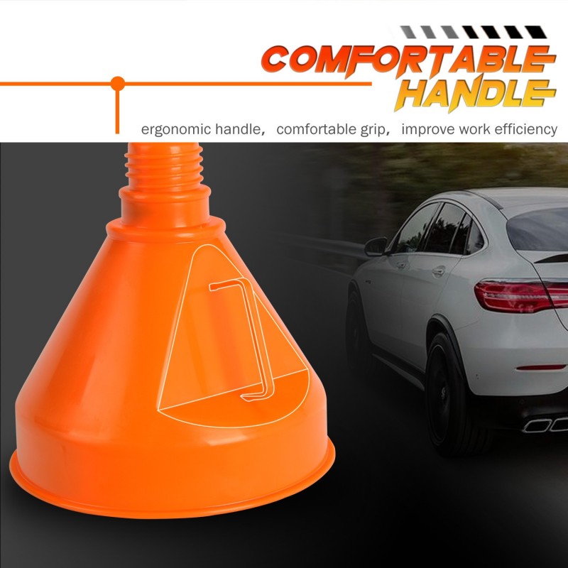 Funnel With Filter, oil funnel with filter and removable spout,
plastic car gasoline engine oil funnel,