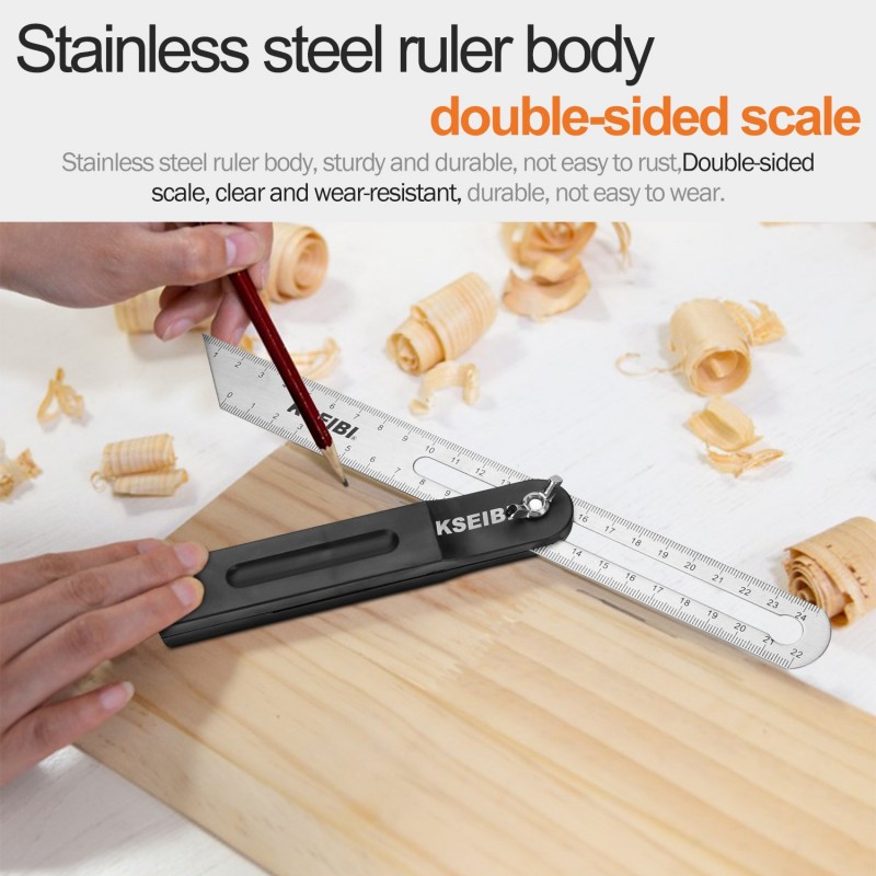 Wood Working Sliding Bevel Ruler, Measuring & Marking, tool for carpenters, code, sliding