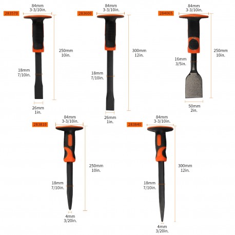 Bolster Oct Shank Chisels, Contractor's Tools