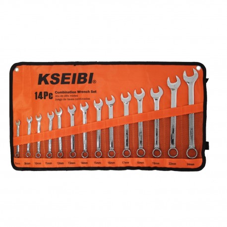 Combination Spanner Wrench Set 14-Pc/Cloth Bag Metric, Sockets & Wrenches