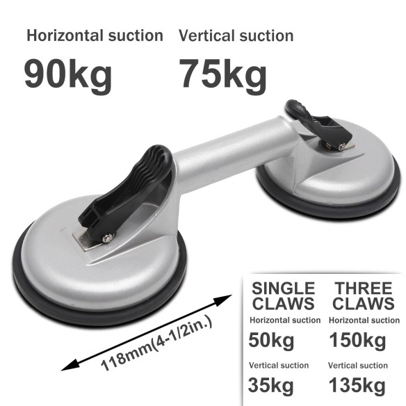 "Levantador de ventosa con ventosa de aluminio resistente | KSEIBI"