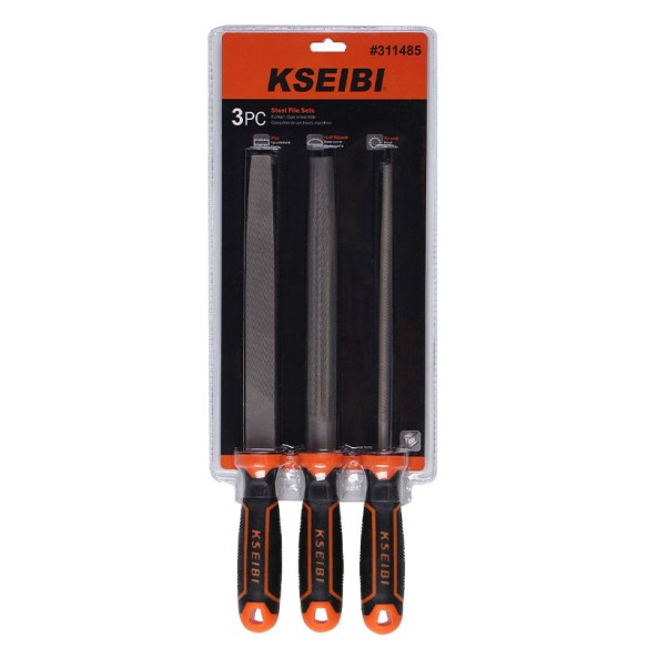 Lima de media caña de acero con agarre ProGrip | KSEIBI