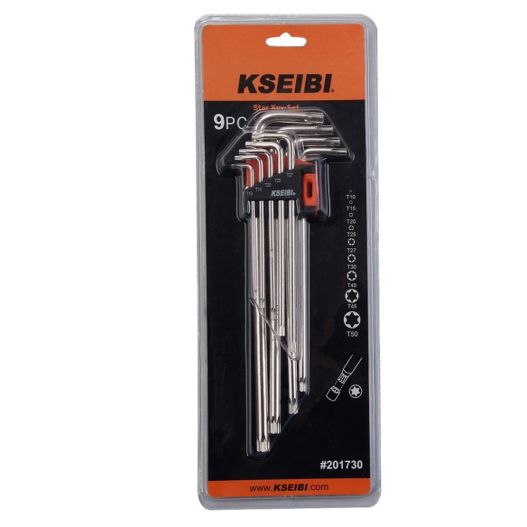 星形扳手套装 | 9-PC. 防拆长款工具套件 | KSEIBI