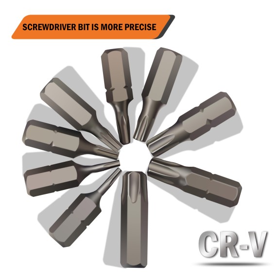 Hochwertiger Stern-Schraubendreher-Bit 1/4" für präzises Arbeiten | KSEIBI