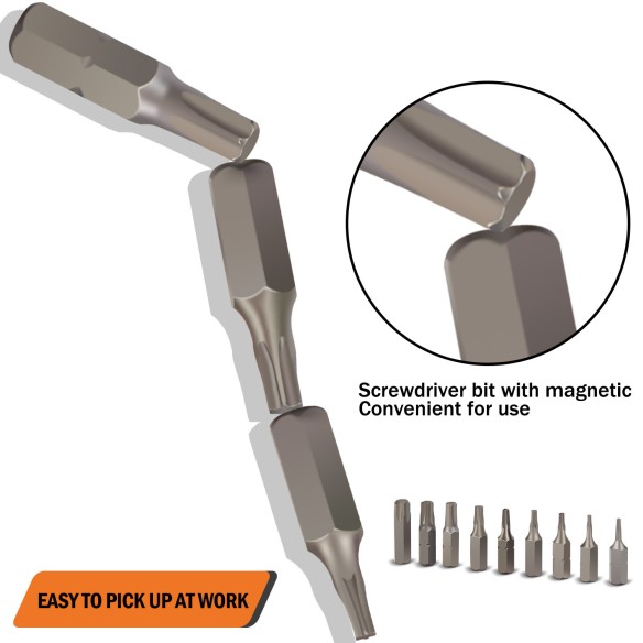 Отверточная насадка Torx 1/4" для профессионального использования | KSEIBI