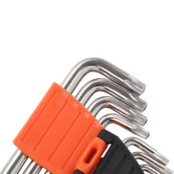 "Quality Star Key Wrench Set Short 9-Pc. for Precision DIY Tasks | KSEIBI"