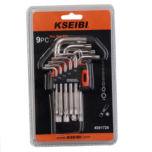 "Quality Star Key Wrench Set Short 9-Pc. for Precision DIY Tasks | KSEIBI"