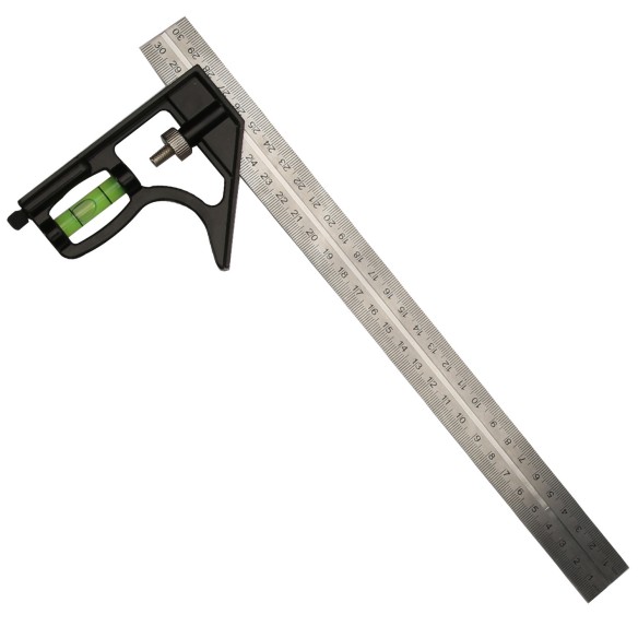 Hochwertiges Edelstahl-Kombinationslineal für präzise Messungen | KSEIBI