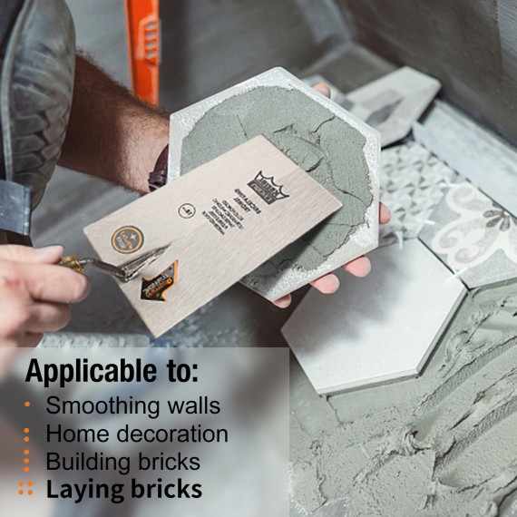 High-Quality Square Tip Bricklaying Trowel/Wood for Precision and Durability | KSEIBI