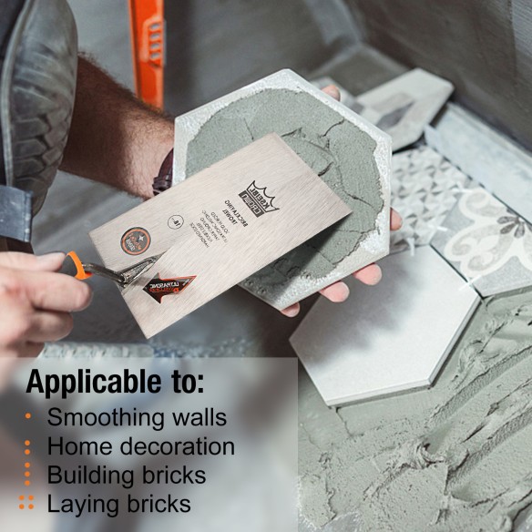 High-Quality Square Tip Bricklaying Trowel with ProGrip Handle for Precision Work | KSEIBI