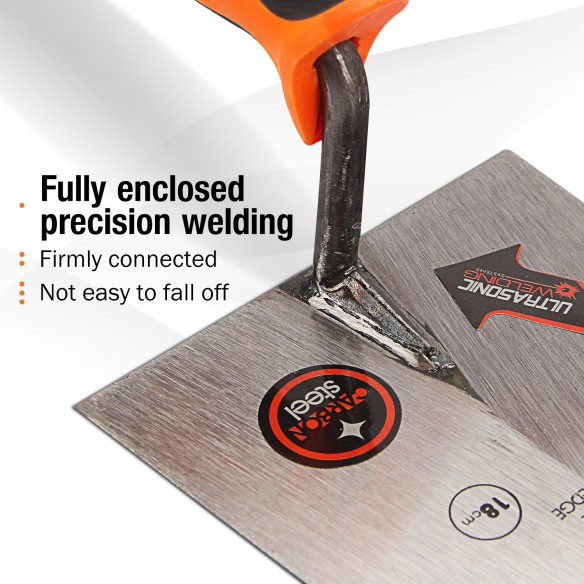 Colher de Pedreiro Ponta Quadrada Progrip para Construção Civil | KSEIBI