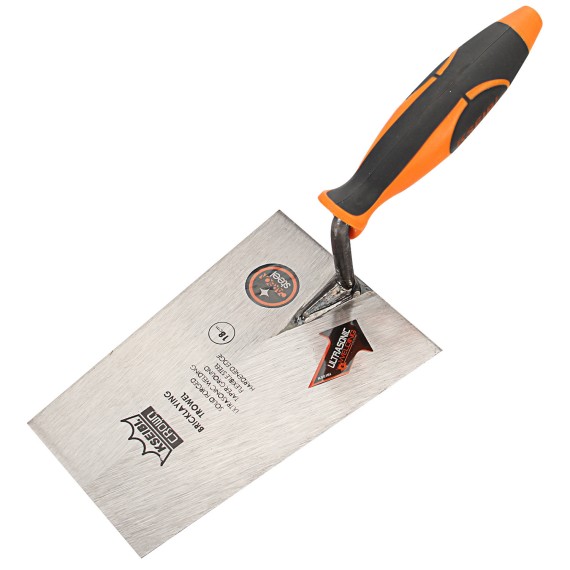 High-Quality Square Tip Bricklaying Trowel with ProGrip Handle for Precision Work | KSEIBI