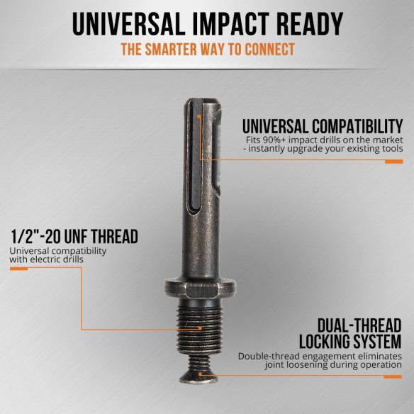 Adattatore SDS-plus/bright 1/2"-20 UNF per Trapano | KSEIBI