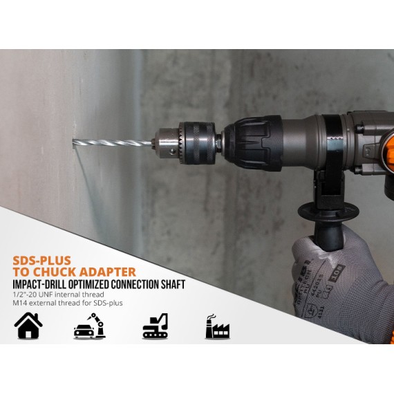 Hochwertiger SDS-Plus Bohrfutter-Adapter | KSEIBI