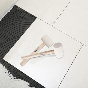 Ciocan din cauciuc cu cap moale alb pentru lucrări delicate | KSEIBI 2