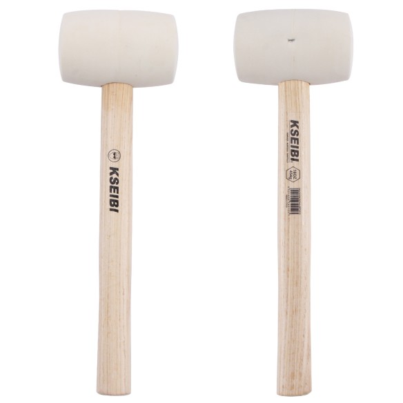 Martillo de goma con cabeza blanda blanca para trabajos delicados | KSEIBI