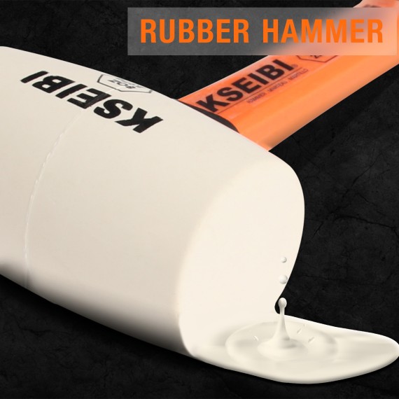 High-Quality Rubber Hammer for Precision Work | KSEIBI