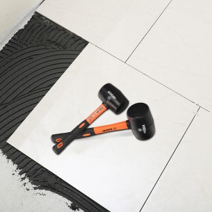 Marteau en caoutchouc à tête dure noire pour travaux de construction | KSEIBI 2