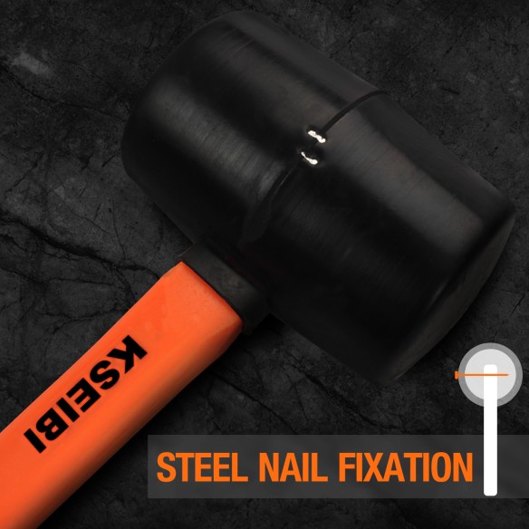Durable Rubber Hammer for Precision Work and Comfort | KSEIBI