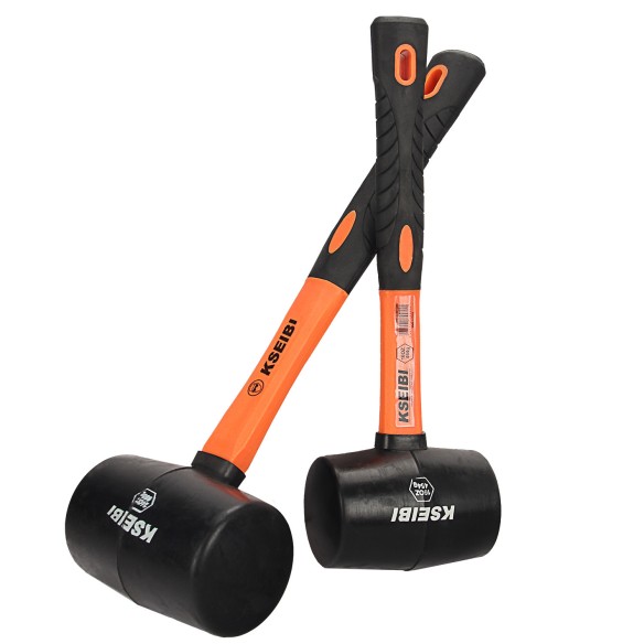 Durable Rubber Hammer for Precision Work and Comfort | KSEIBI