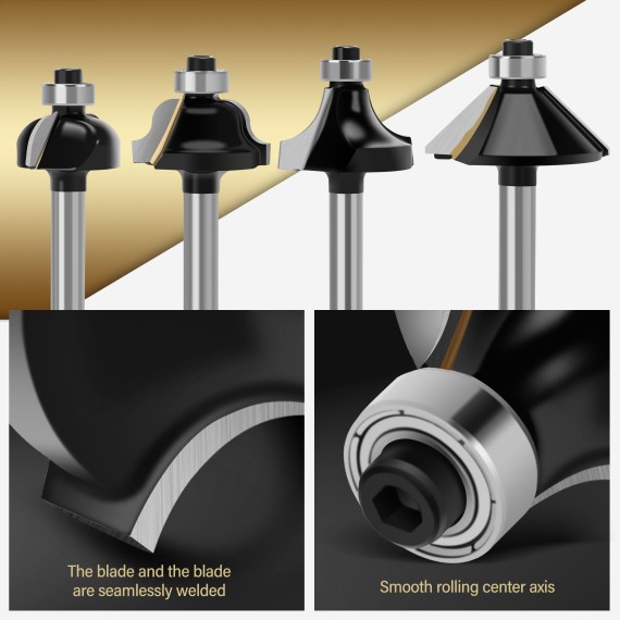 Premium Router Bit Set for Precision Woodworking Projects | KSEIBI