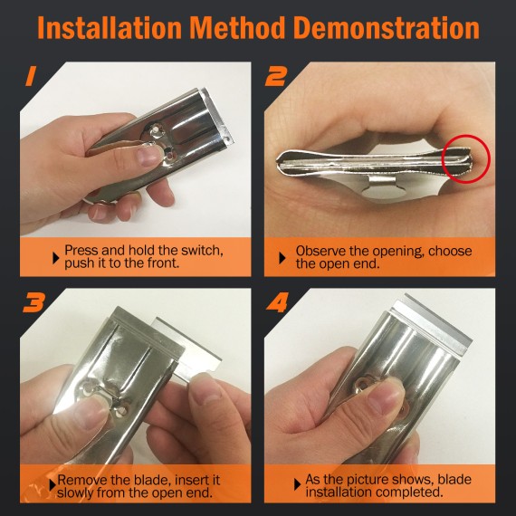 Respatador de acero con cuchilla retractable de alta calidad | KSEIBI