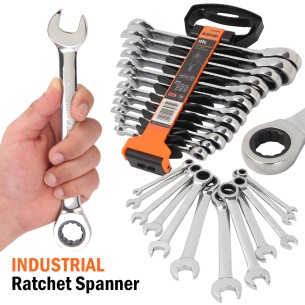 High-Quality Ratchet Combination Wrench Set - 12 Pieces | KSEIBI 2
