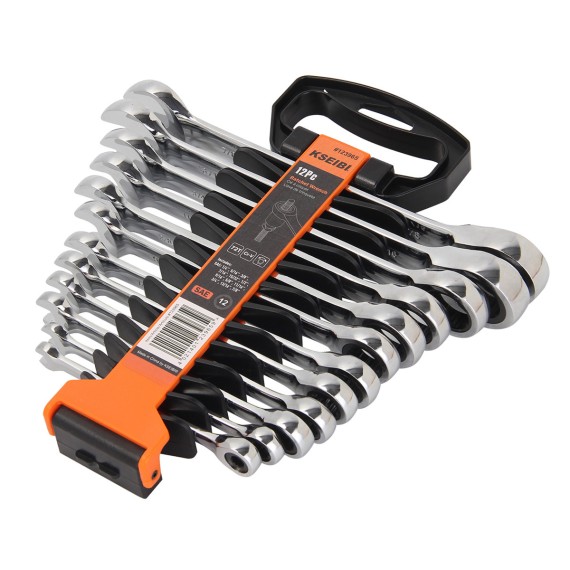 High-Quality Ratchet Combination Wrench Set - 12 Pieces | KSEIBI