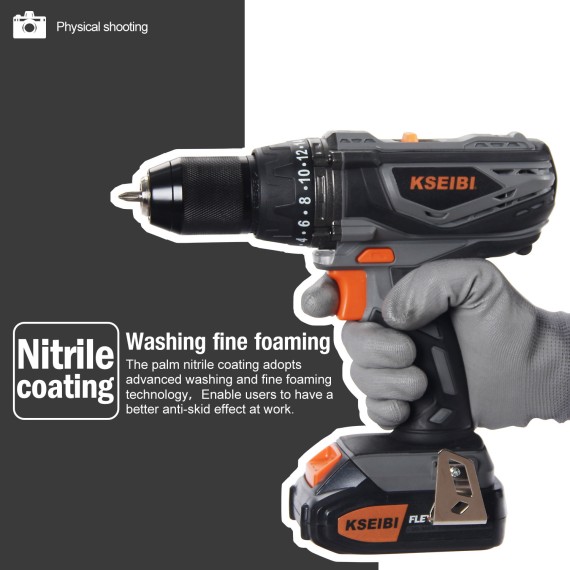 Guantes de pu para trabajo pesado resistente al desgaste | KSEIBI