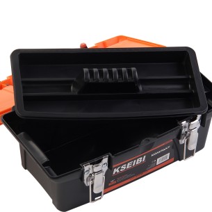 High-Quality Plastic Tool Box with Steel Lock for Secure Storage | KSEIBI 2