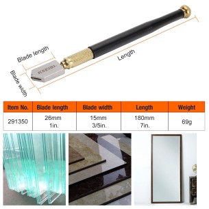 Precision Oil Feed Glass Cutter for Clean and Accurate Cuts | KSEIBI 2