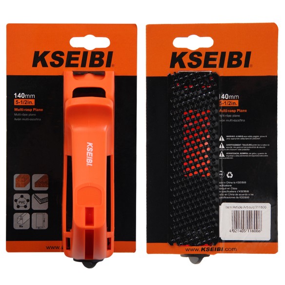 Cepillo de bloque multirasp/abs para albañilería y construcción | KSEIBI