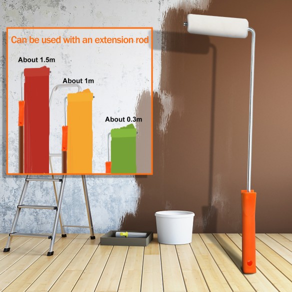 "Professional Mini Paint Roller 100x10mm - Quality Tools for Precision Painting | KSEIBI"