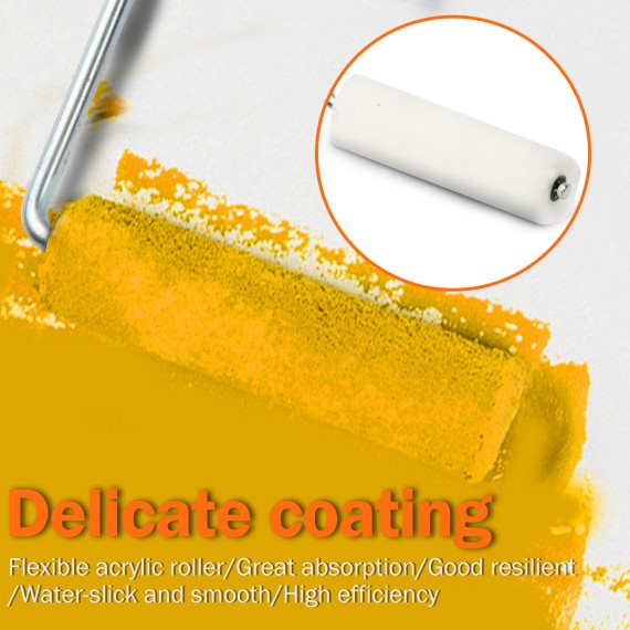 Rolo de Pintura Mini 100x10mm: Ideal para Pequenos Detalhes de Pintura | KSEIBI