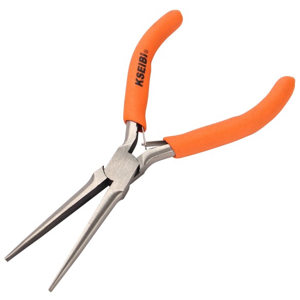 Mini pinza a becchi lunghi in PVC per lavori di precisione | KSEIBI