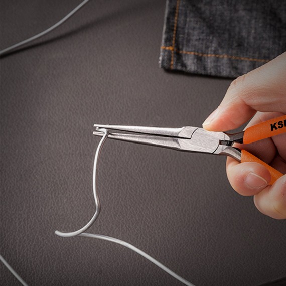 Hochwertige Mini-Spitzzange/PVC für präzise Arbeiten | KSEIBI