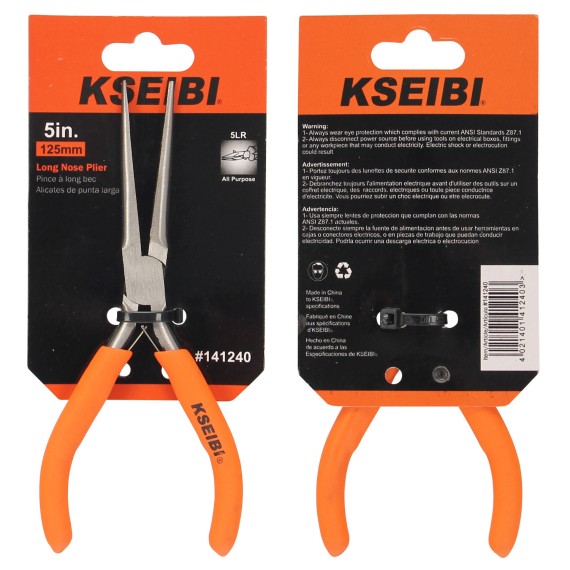 High-Quality Mini Long Nose Plier/PVC for Precision Work | KSEIBI